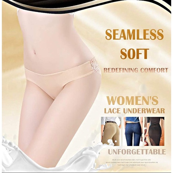 6 Pack Seamless Bikini Lace Back Underwear’s - Picture 3 of 8